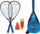 Set speed badminton Talbot Torro Speed 6600 LED, 2 raketa, 5 toptha LED, blu