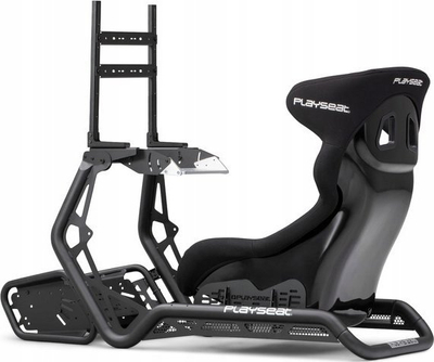 Kokpit gaming Playseat Sensation PRO ActiFit, me rregullim për timon edhe pedale, i zi