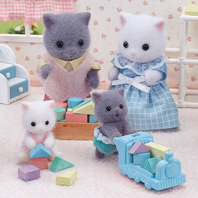 Figurina Sylvanian Families Persian Cat Twins 5457, set 2 kukulla, për fëmijë