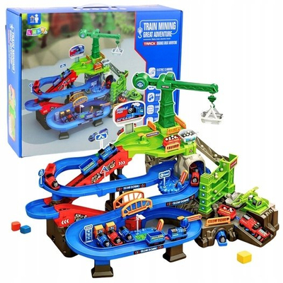 Set lodër hekurudhë Interactive Mining, me minierë, tren elektrik, shumëngjyrësh
