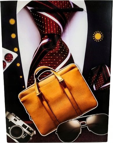 Qese dhuratash Gift Bag S MIX, 18x24x8.5 cm, dizajn biznes, me plot ngjyra