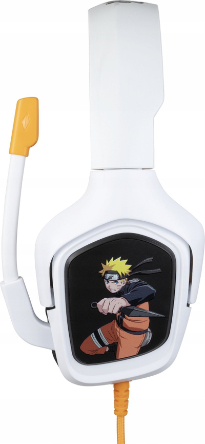 Kufje gaming Konix KX Naruto Shippuden, me mikrofon, me kabllo, bardh e portokalli