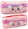Penar shkollor Leantoys Pink Cat, 21.5cm, rozë
