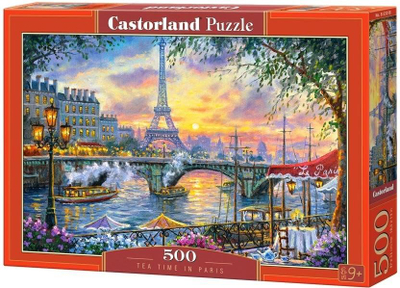 Lodër puzzle Castorland Tea Time in Paris, 500 elemente