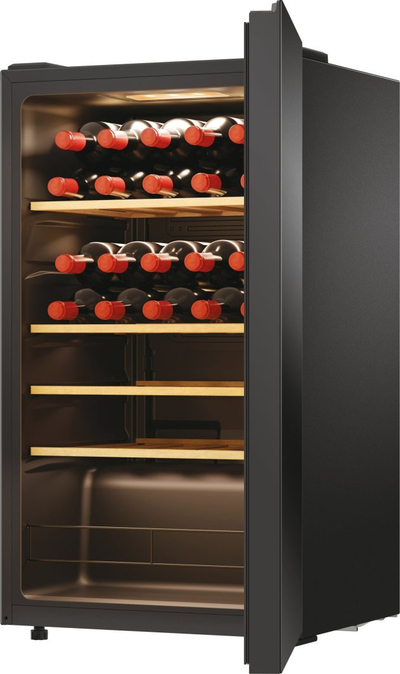 Frigorifer vere Haier Wine Bank 50 HWS34GGH1, 34 shishe, kontroll elektronik, i zi