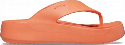 Sandale plazhi Crocs Gataway Platform Flip Flop W 209410-84F, me platformë, ngjyrë portokalli