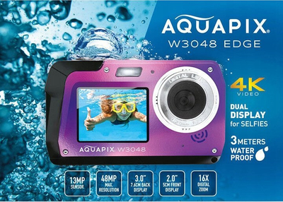 Kamerë nën ujë Easypix Aquapix W3048-V, 13MP, video 4K, e verdhë