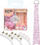 Set aksesorësh flokësh Invisibobble Urban Safari Duo Wild Beauty, value pack, rozë me ari