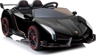 Makinë elektrike lodër Lamborghini Veneno, 2 ulëse, për kalamaj, e zezë