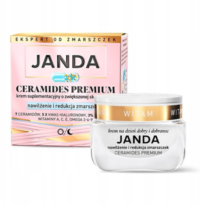 Krem fytyre JANDA Ceramides Premium, hidratues për ditë edhe natë, 50 ml