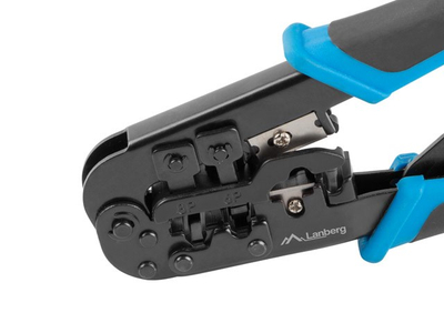 Vegël krimpimi Lanberg NT-0201, për kabllo rrjeti, dorezë ergonomike, blu