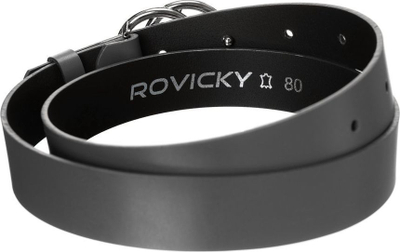 Женски ремен Rovicky, природна кожа, 2.7cm, сив