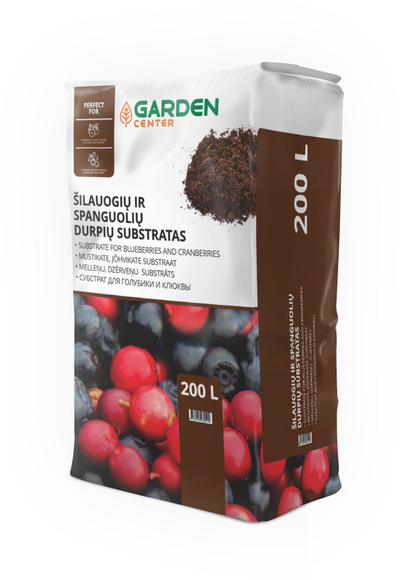 Substrat torfe Garden Center për boronica dhe manaferra, acid, 200L