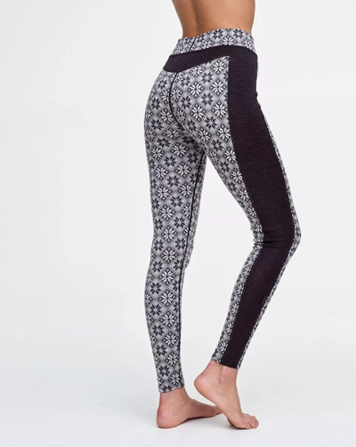 Geta termike Kari Traa Rose, 100% lesh merino, për goca, e zezë e bardhë