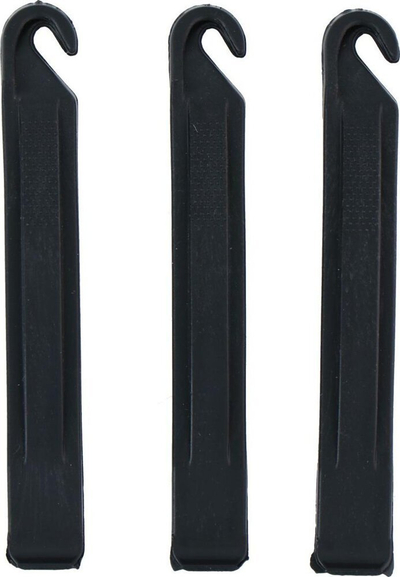 Set veglash për goma biçiklete Bicycle Gear, 3 leva, plastikë e qëndrueshme, i zi