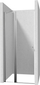 Derë dushi Deante Kerria Plus KTSU041P, 90 cm, xham transparent, krom