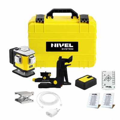Lazer niveli kryq Nivel System CL5V, vjollcë, Bluetooth, set me tripod dhe sensor