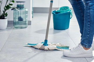 Set shtupë + kovë Leifheit Power Mop 3-në-1, i gjelbër