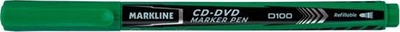 Marker për CD DVD Linc Markline LINBP MD100GR, majë e hollë, i gjelbër