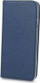 Këllëf telefoni Sligo Smart Case për Realme X50 5G, tip portofol, mbyllje magnetike, blu navy