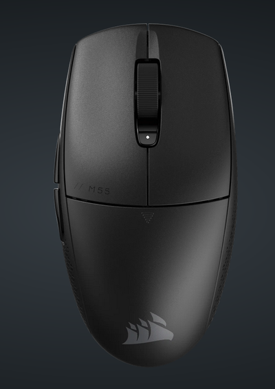Mouse gaming CORSAIR M55 Wireless, optik, pa kabllo, i zi