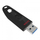 USB SanDisk Ultra SDCZ48, 64GB, USB 3.0, e zezë