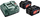 Set bateri dhe karikues Metabo 685051000, 18V, 2x 5.2Ah Li-Ion, i zi