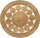 Tapet rrumbullak Atmosphera Round Lace, jute, 120 cm, bezhë