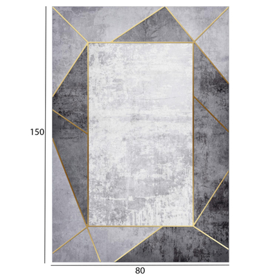 Tepih JOSIANE 80×150 HM7676.23, gri/ bardhë
