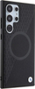Kllëf telefoni BMW Leather Textured Circle, Galaxy S24 Ultra, hardcase, i zi