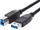 Kabllo USB Brackton Type A në Type B, USB 3.0, 0.5m, i zi