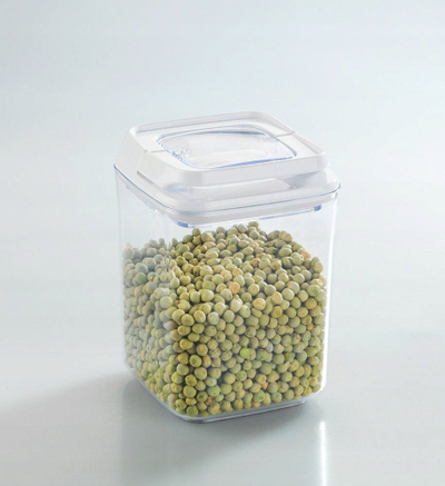 Enë ruajtëse plastike Wenko Turino, 900ml, me kapak, transparente