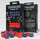 Zare loje Q-Workshop Crosshairs Compact D6, set 20 copë, 14mm, blu kobalt dhe të kuqe