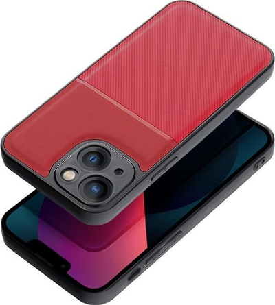 Kapak mbrojtës për iPhone 14 Pro, poliuretan polikarbonat TPU, teksturë antirrëshqitëse, i kuq