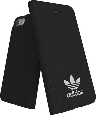Mbrojtëse telefoni Adidas Originals Book Case për iPhone 8/7, Basic Logo, e zezë