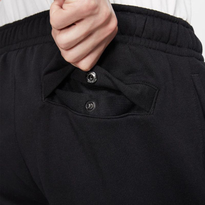 Тренерки Nike Sportswear Club Fleece за мажи, со манжетни, црни