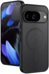 Mbrojtëse telefoni Crong Hybrid Matte Magnetic, MagSafe, për Google Pixel 9, e zezë