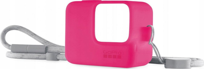 Mbulesë silikoni me litar GoPro Sleeve, për kamera GoPro, Electric Pink