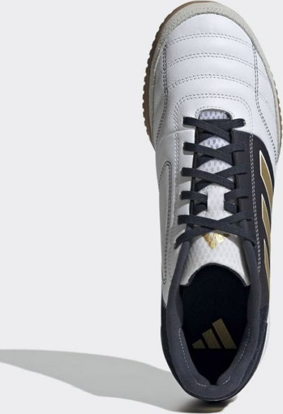 Atlete futsalli Adidas Top Sala Competition IN IG8762, për çuna, me shollë që s’lë shenja, bardh e zi