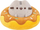 Figurinë Pusheen në donut me çokollatë, dekor, shumëngjyrësh
