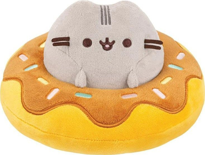 Figurinë Pusheen në donut me çokollatë, dekor, shumëngjyrësh