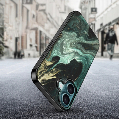 Kapak telefoni Tech-Protect Lamano MagSafe për iPhone 16, Aura Green, jeshile