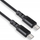 Kabllo karikimi Maclean MCE493, 2 x USB C, 15W QC 3.0, 1m, e zezë