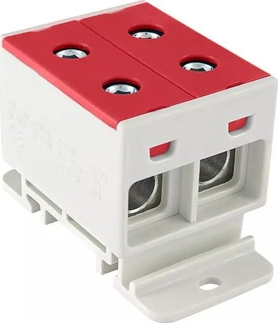 Terminal hekurudhor elektrik ZGX-2x35, 2 pole, 35mm², i kuq