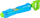 Pistolete me uj Simba Cosmic Water Gun, 45cm, 225ml, blu e jeshile