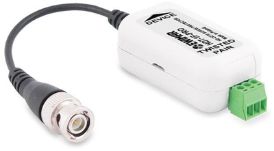 Konvertues UTP HDT-1F-PRO, me mbrojtje, për video AHD HD-CVI HD-TVI