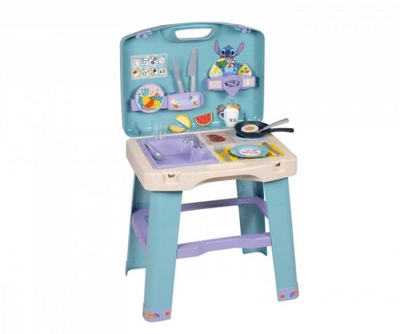 Kuzhinë loje Smoby Stitch, portative, me aksesorë, shumëngjyrëshe
