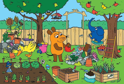 Puzzle fëmijësh Schmidt Die Maus, 3x48 pjesë, shumëngjyrësh