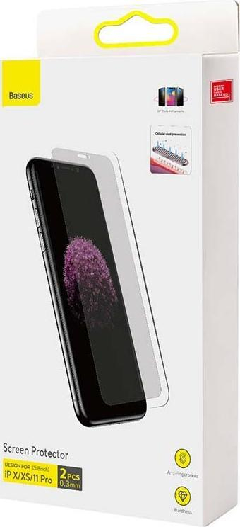 Xham mbrojtës Baseus Privacy, 0.3mm, për iPhone X XS 11 Pro, transparent