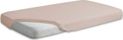 Çarçaf fitted Matex Premium Jersey, 180x200 cm, pambuk, bezh, me lastik